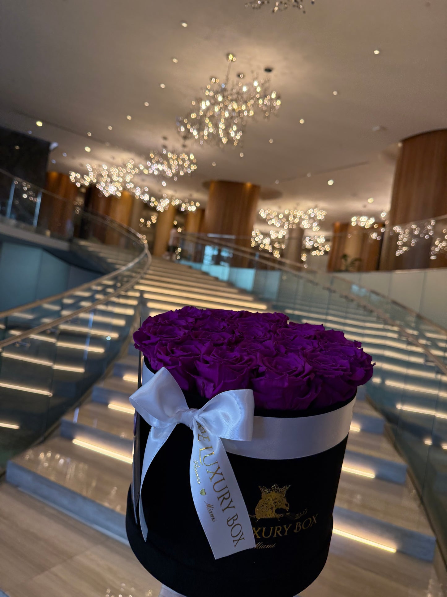 Purple Eternal Roses π Medium Box