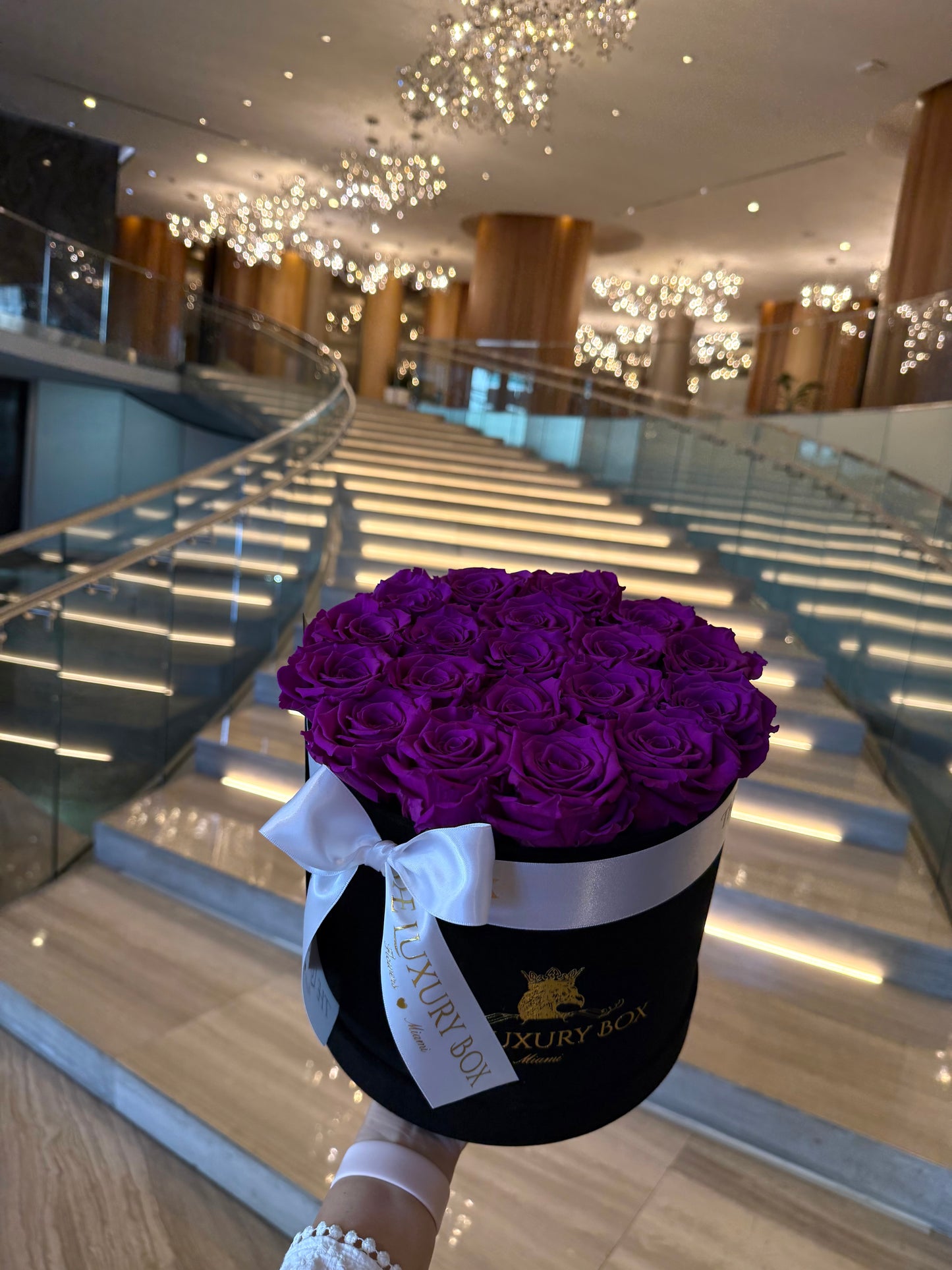 Purple Eternal Roses π Medium Box