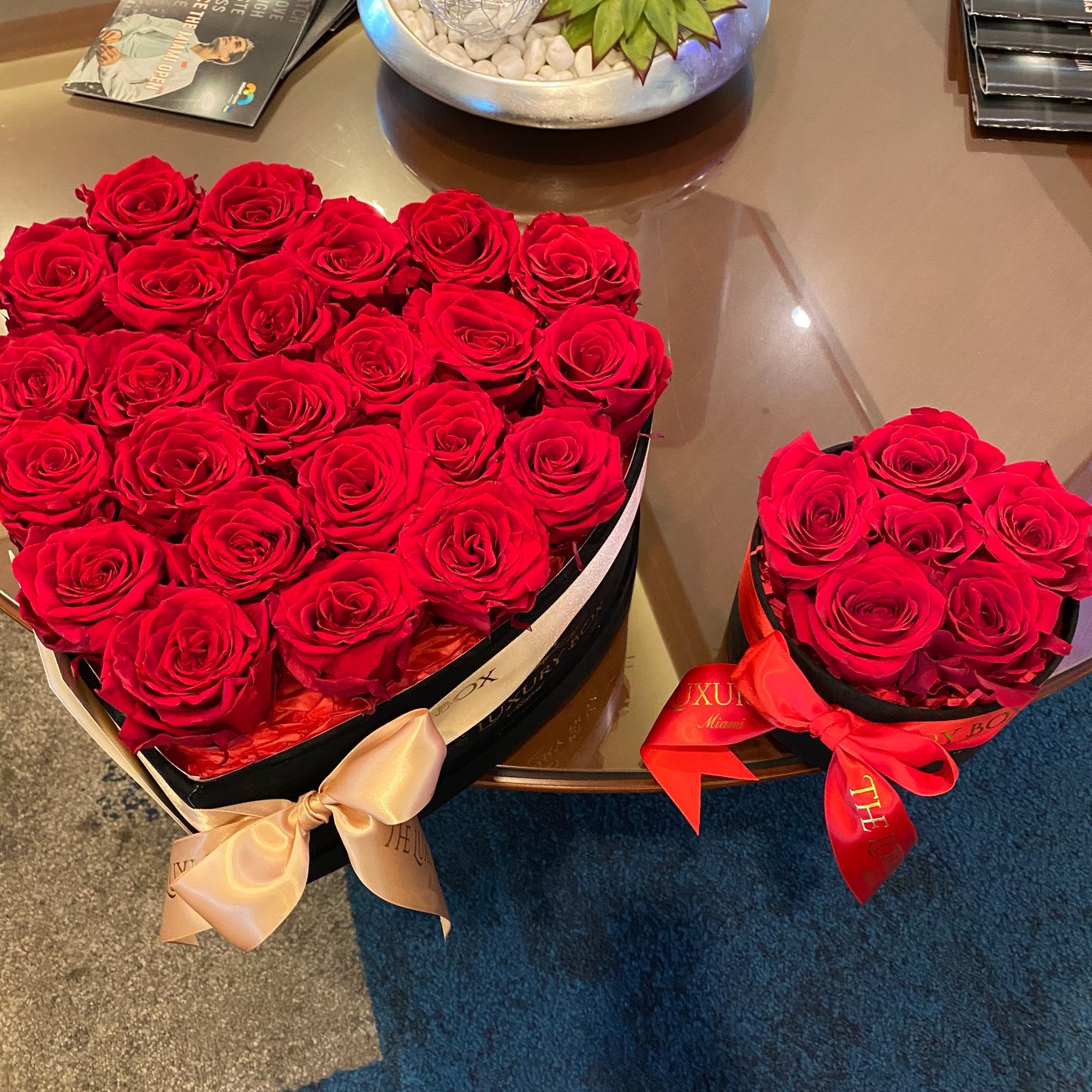 Large Heart Box with Eternal Roses ❤️🌹