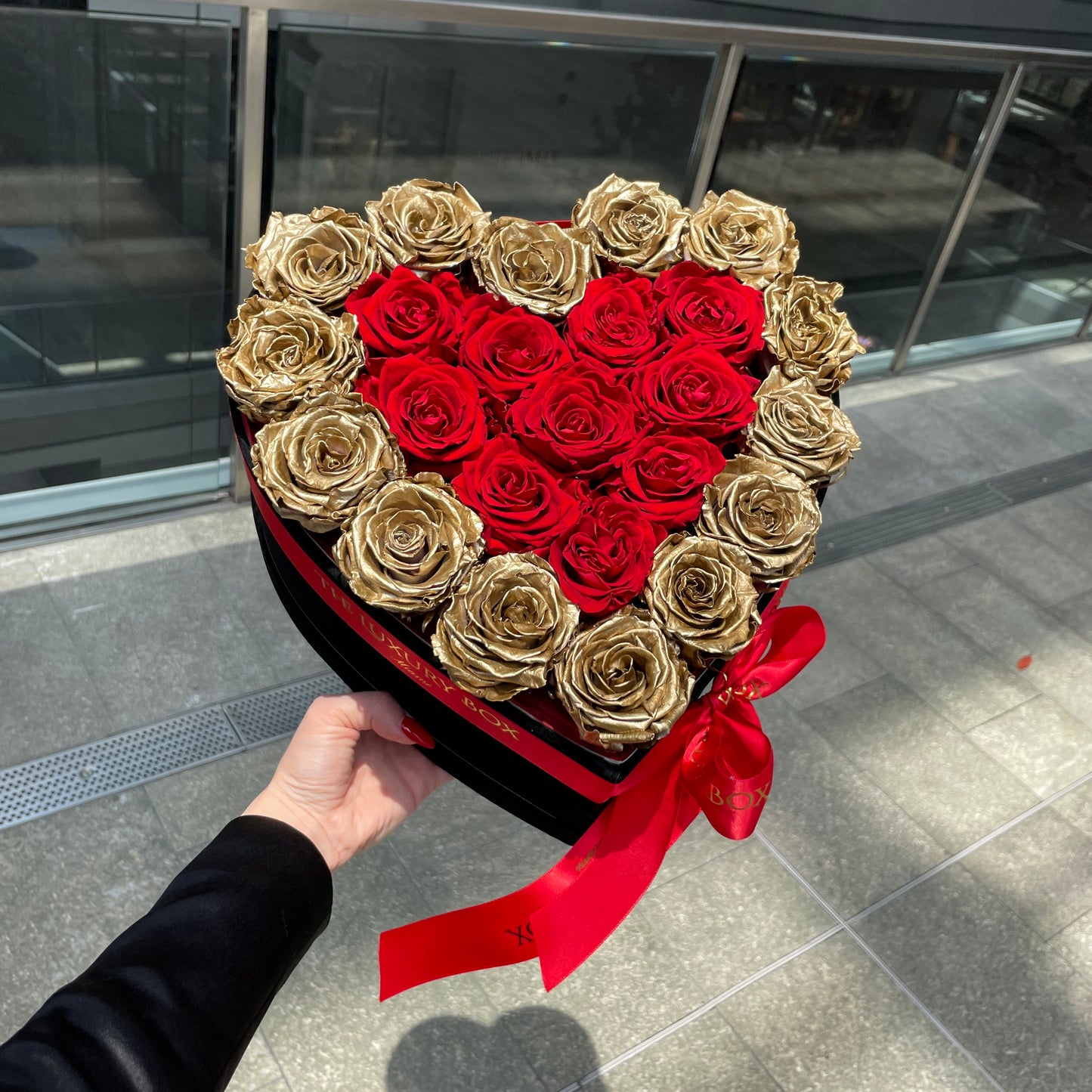 Large Heart Box with Eternal Roses ❤️🌹