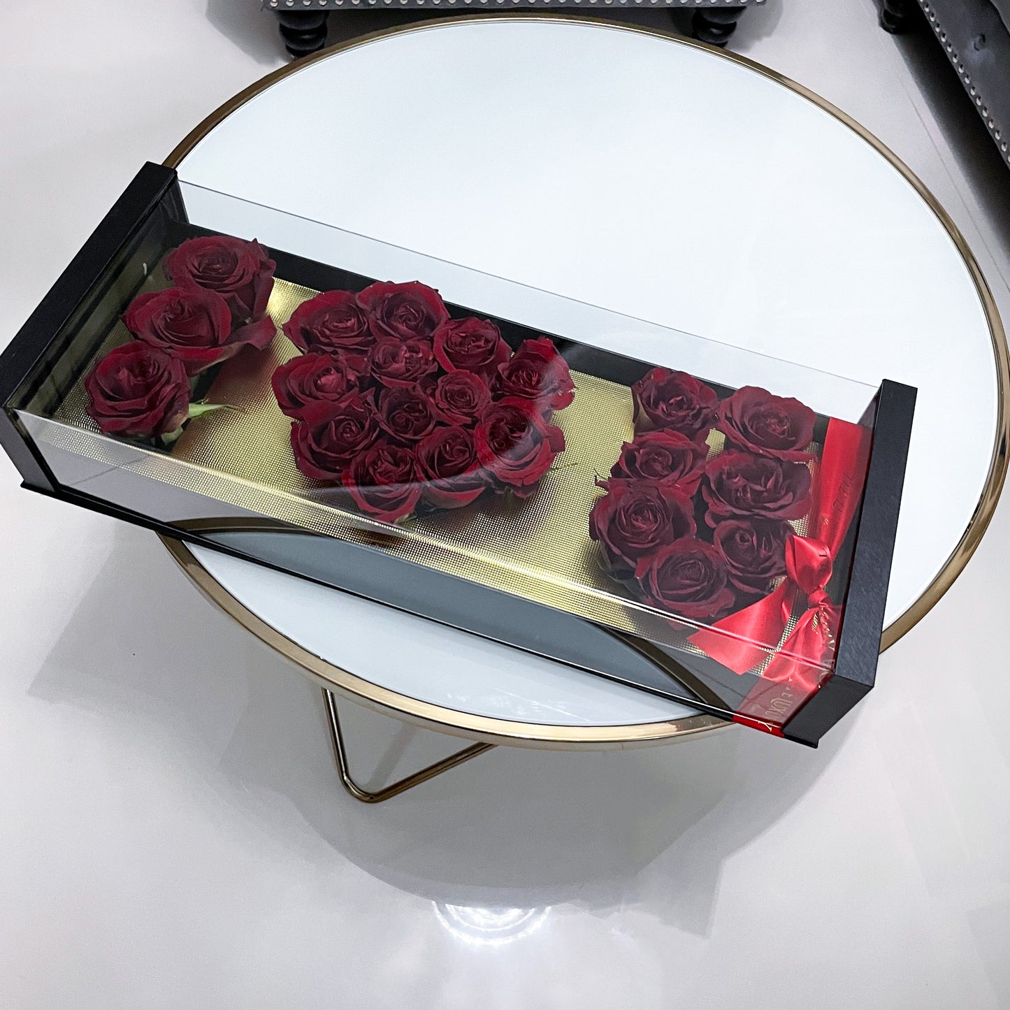 I Love U Box with Fresh Roses