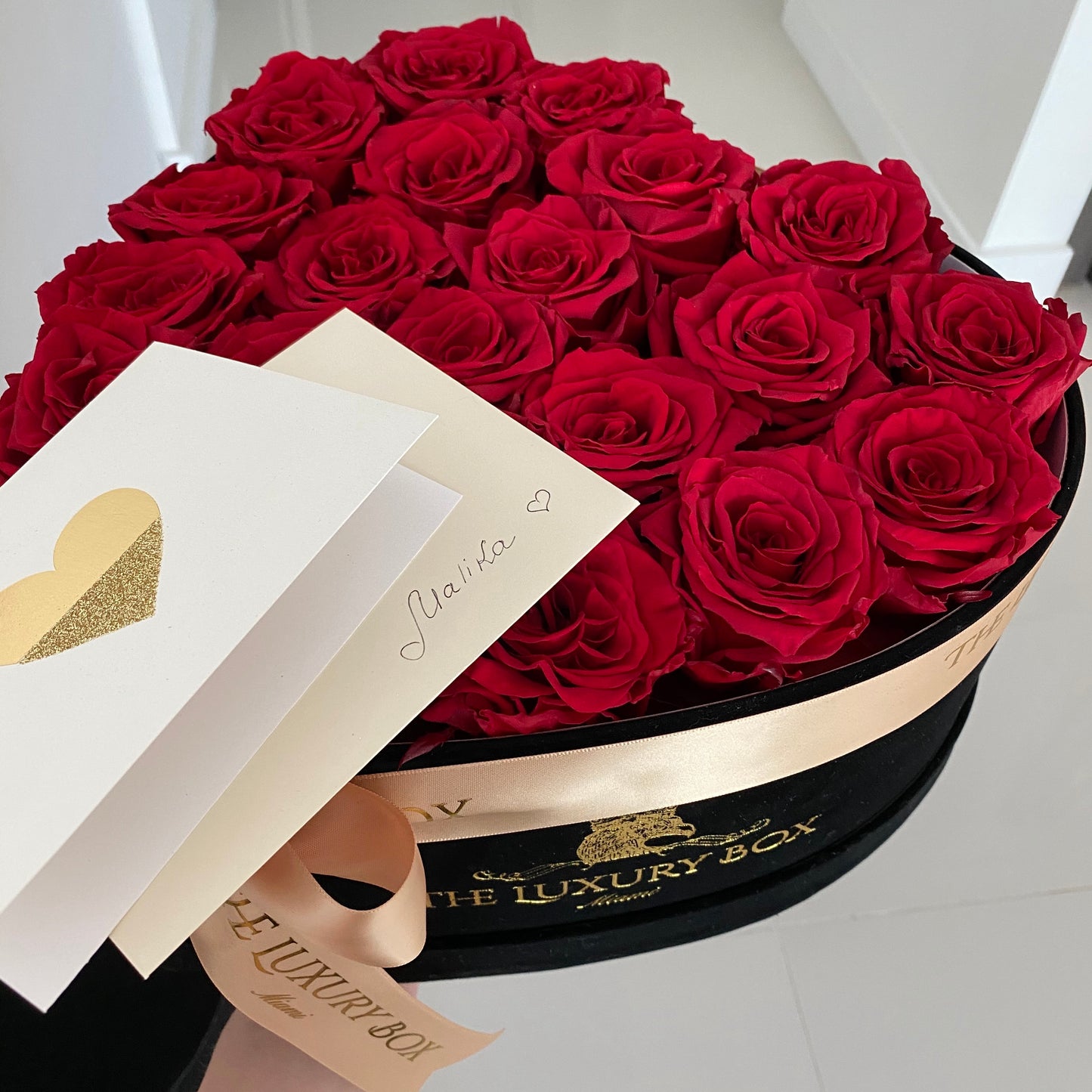 Large Heart Box with Eternal Roses ❤️🌹