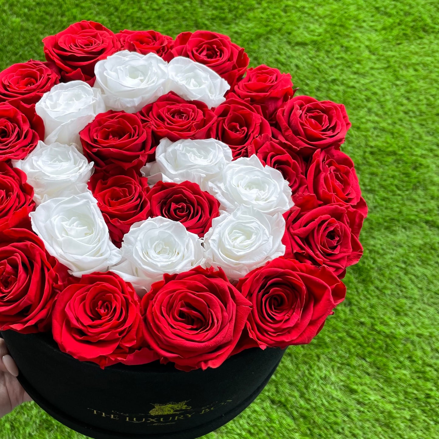 Large Box With A Personalization Letter 👑 Eternal Roses
