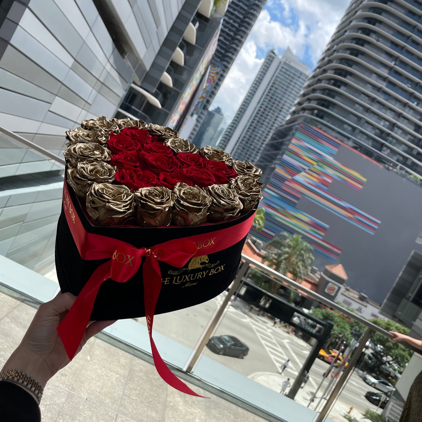 Large Heart Box with Eternal Roses ❤️🌹