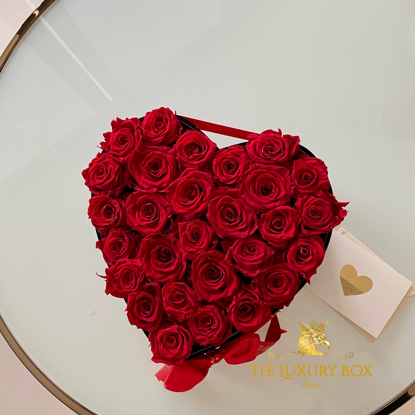 Large Heart Box with Eternal Roses ❤️🌹