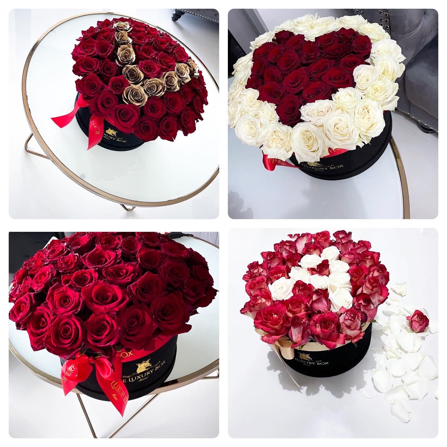 Large Queen Box With Personalization - Fresh Roses