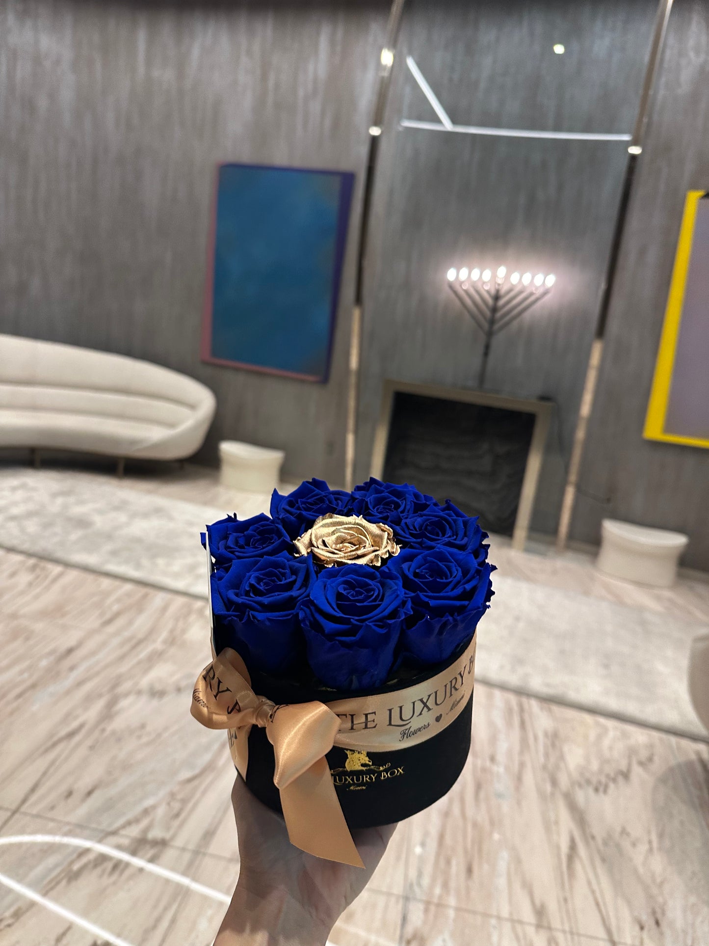 Royal Blue Eternal Roses