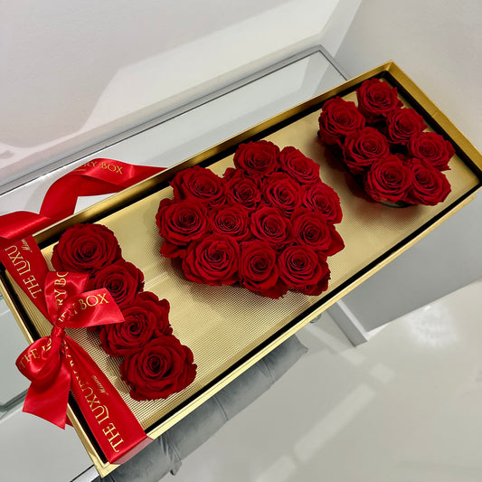 I love you box eternal roses 